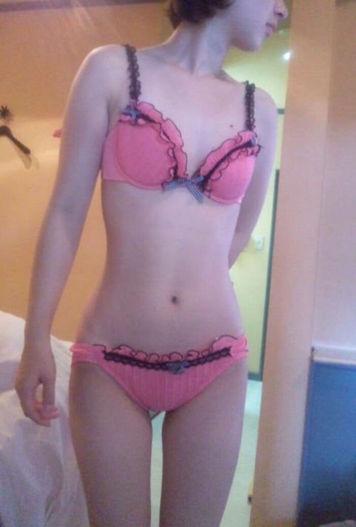 85 erotic images of pink pants! Sexy lace and pastel pink underwear are erotic and come off! !! 58th image