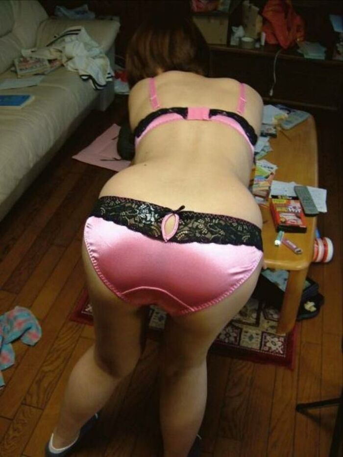 85 erotic images of pink pants! Sexy lace and pastel pink underwear are erotic and come off! !! 65th image