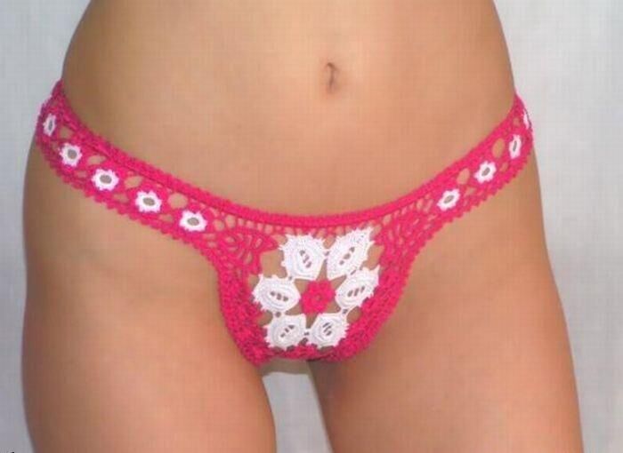 Warm knitted yarn pants erotic image 2th image