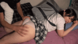 "Butt rubbing" GIF erotic image of buttocks rubbing