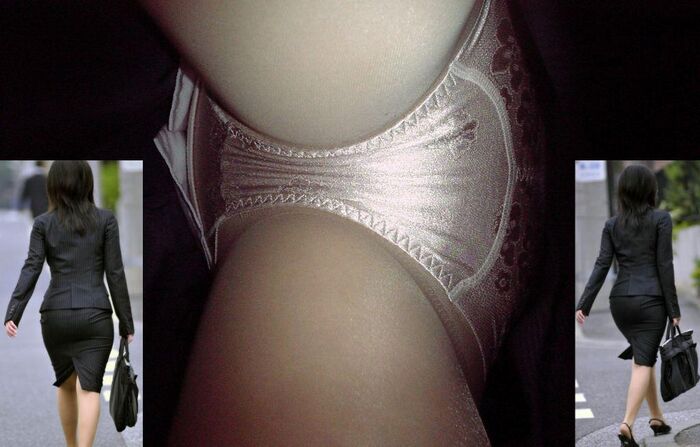 Upside down shooting of a cute amateur office lady wpart4 : 25 panchira images 12th image
