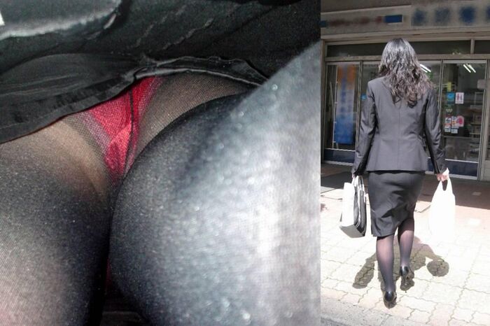 Upside down shooting of a cute amateur office lady wpart4 : 25 panchira images 19th image