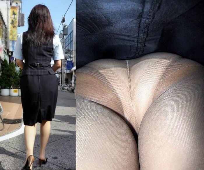 Upside down shooting of a cute amateur office lady wpart4 : 25 panchira images 21th image