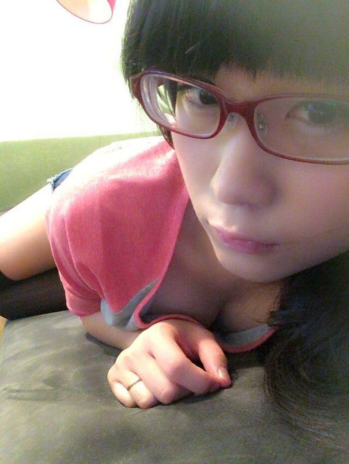 Selfie image of a girl with glasses 34th image