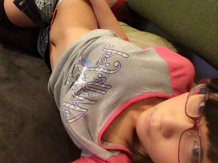 Selfie image of a girl with glasses 35th image