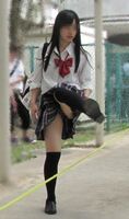 パンツを晒してることに気づいていない女子高生たちをご覧くださいwww
