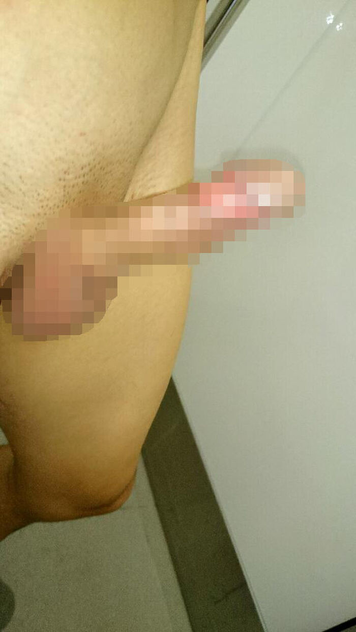 Erotic images of men taking selfies with raw cocks 10th image