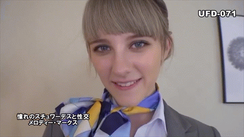 【AV Image GIF】Foreign Beauty Melody, Chicks, Marks Having Hotel Sex in Stewardess Cosplay 21 Photos 2th image