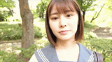 [AV Image GIF] Minami Sawakita Fair-skinned beautiful girl in a sailor suit who is creampied with Enko sex 22 photos