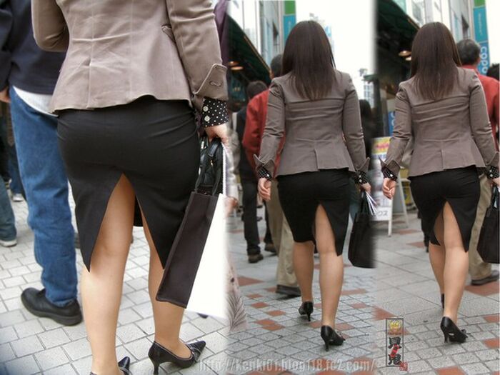 Panchira from amateur slit skirt is too erotic 8th image