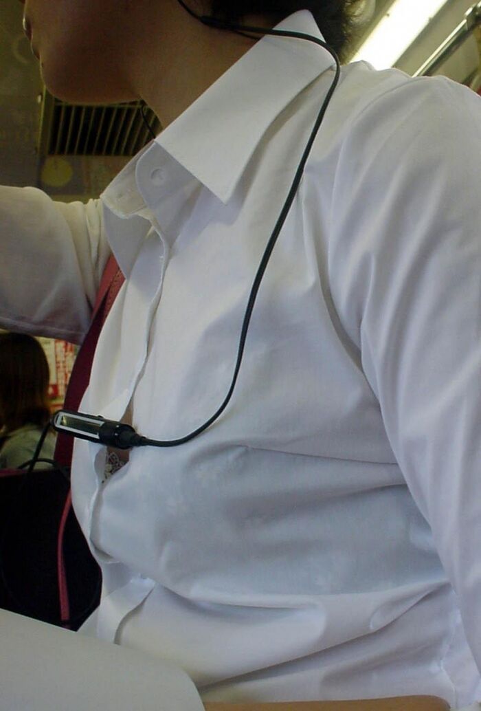 [Chest chiller] Amateur pulling cleavage voyeur that the crotch is likely to get heat stroke 19th image