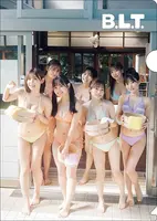 Each member of the idol group "#ババババンビ" gathered in a pink swimsuit, it is hard to tell who has the biggest breasts www