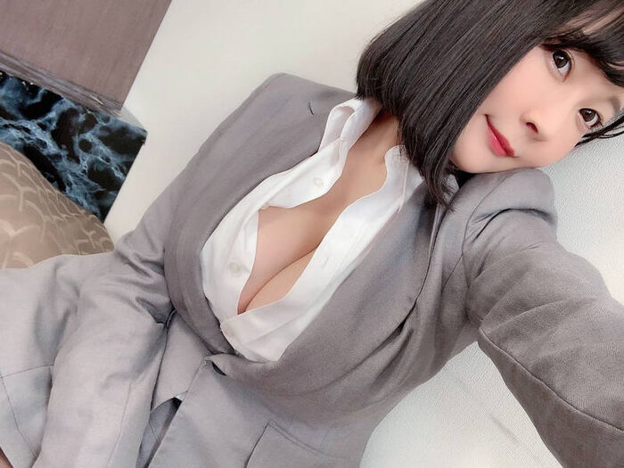 Erotic selfies in suits 15th image