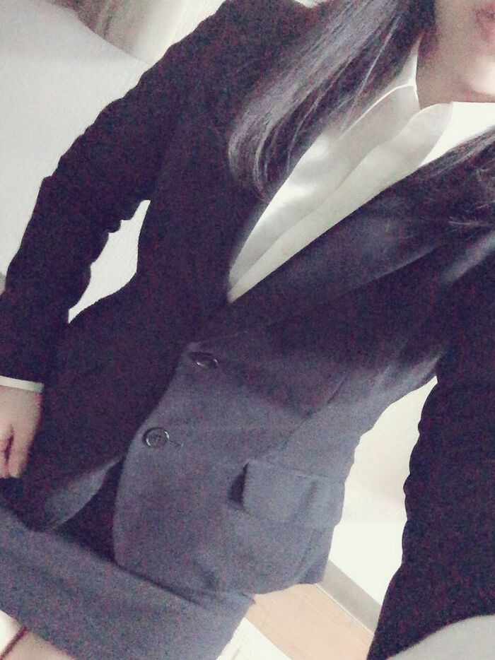 Erotic selfies in suits 32th image
