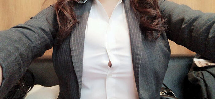 Erotic selfies in suits 34th image