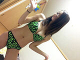 Erotic images with green underwear