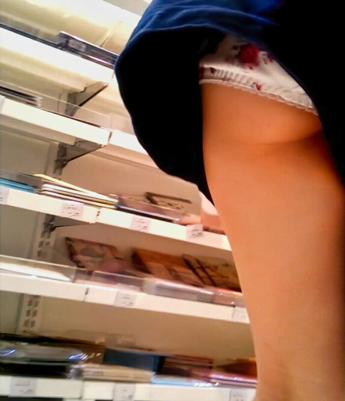 Panty shot erotic image of culotte skirt 25th image