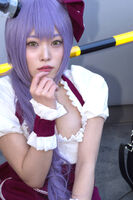 Erotic images of big cosplayer in Comiket