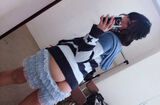 Half-ass selfie erotic image