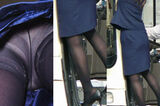 53 images! The low angle is erotic! Upside-down voyeur image of the bus guide