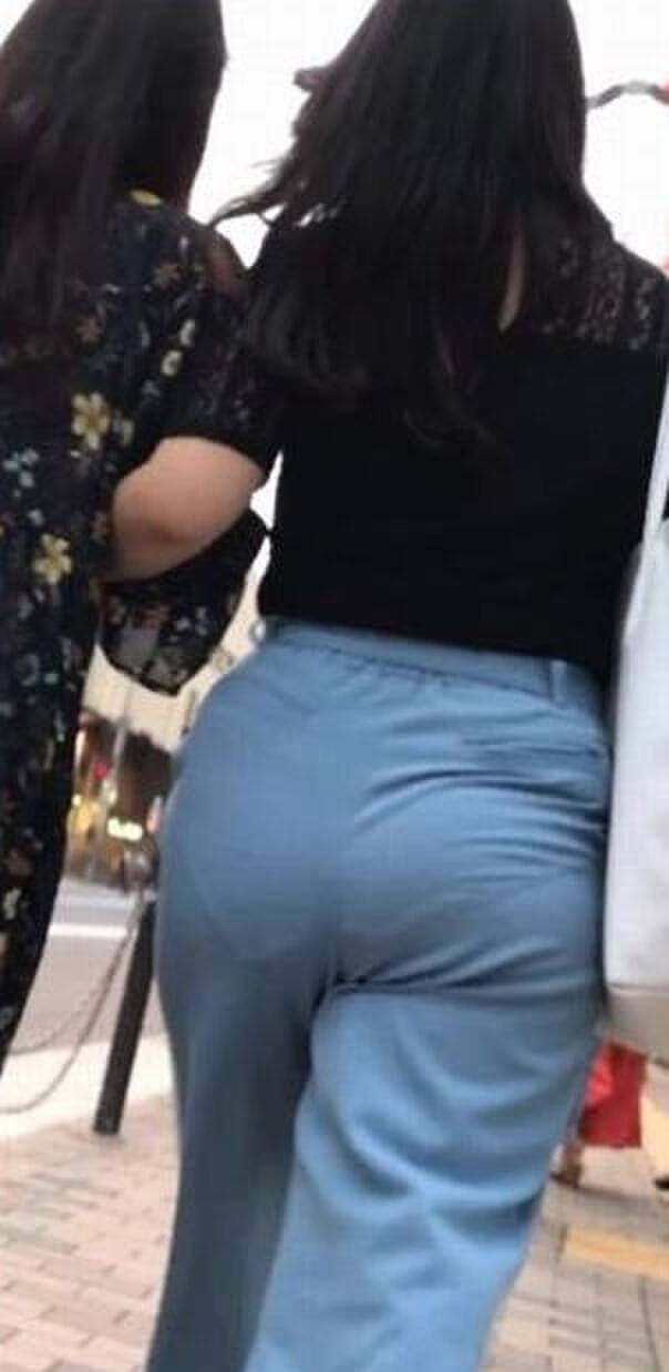 Erotic image of the buttocks with the panty line visible 14th image