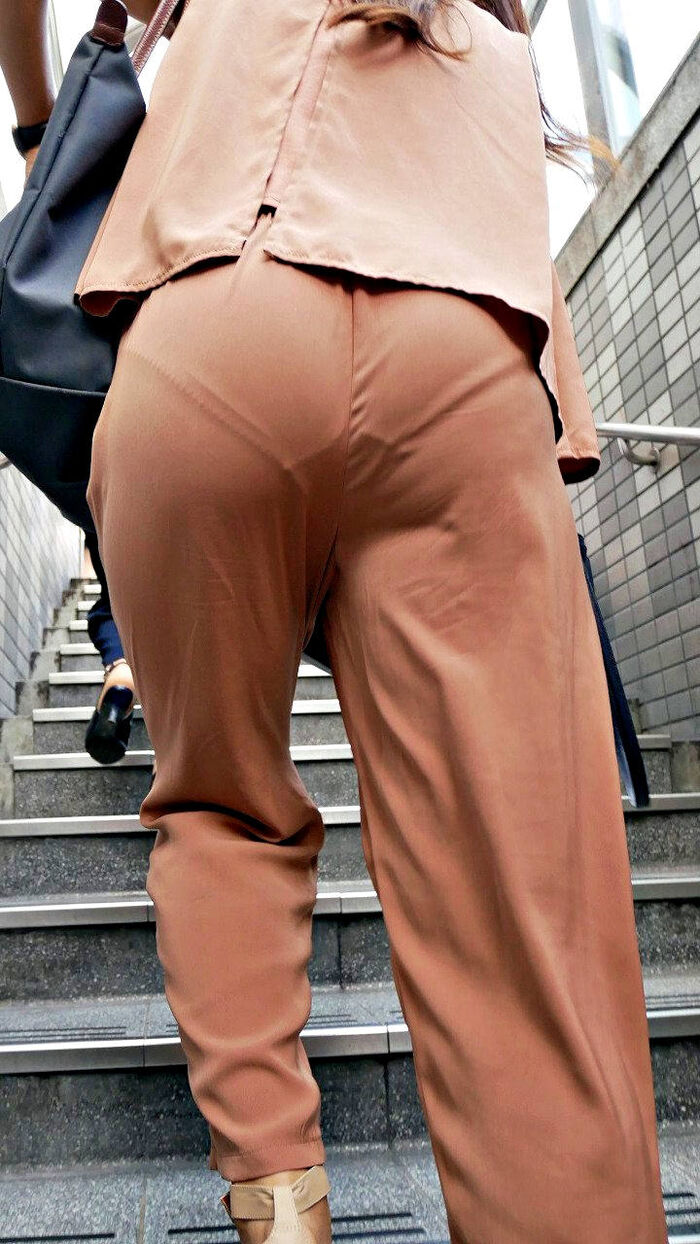 Erotic image of the buttocks with the panty line visible 28th image