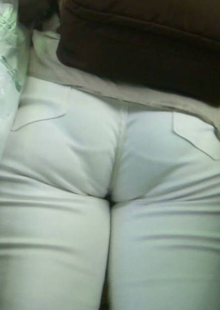 Erotic image of the buttocks with the panty line visible 30th image