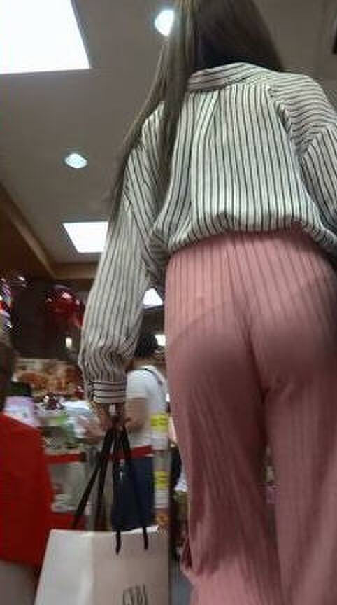 Erotic image of the buttocks with the panty line visible 35th image