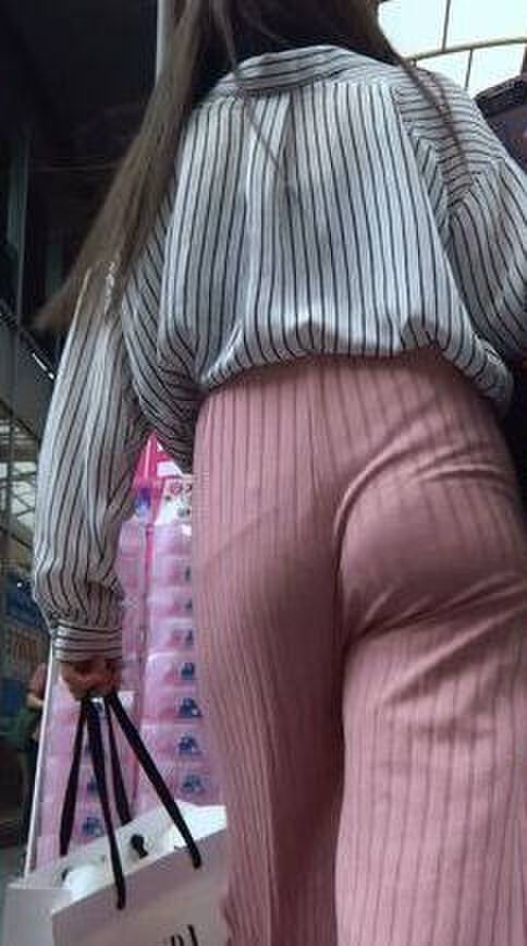 Erotic image of the buttocks with the panty line visible 36th image
