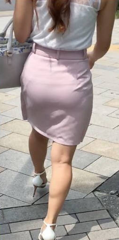 Erotic image of the buttocks with the panty line visible 38th image