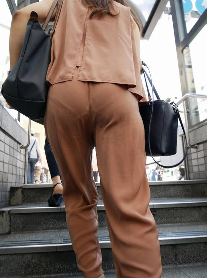 Erotic image of the buttocks with the panty line visible 41th image