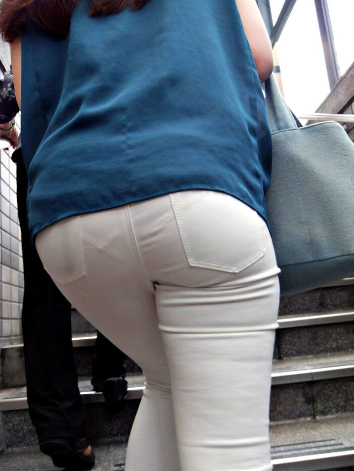 Erotic image of the buttocks with the panty line visible 47th image