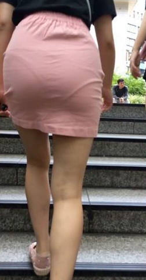 Erotic image of the buttocks with the panty line visible 50th image