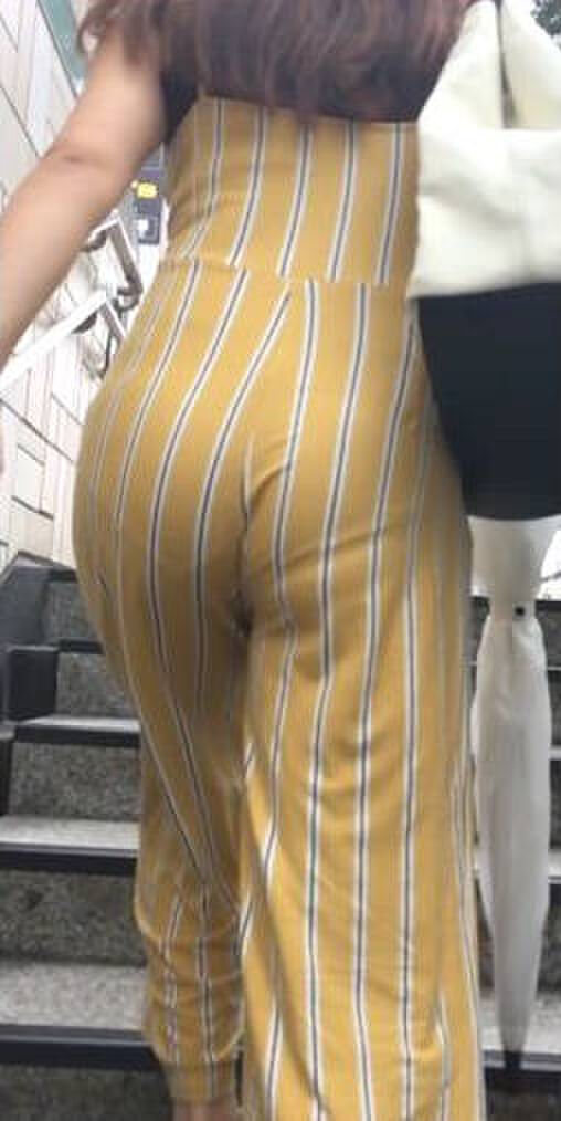 Erotic image of the buttocks with the panty line visible 52th image