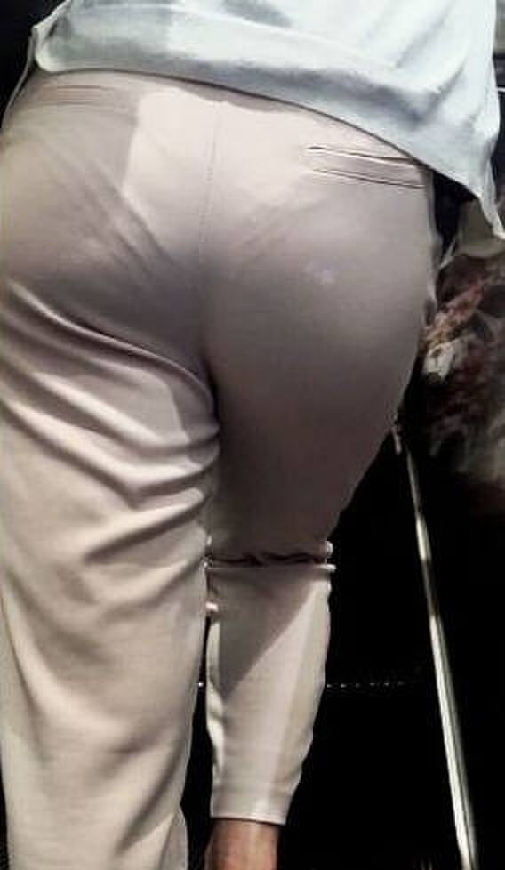 Erotic image of the buttocks with the panty line visible 54th image