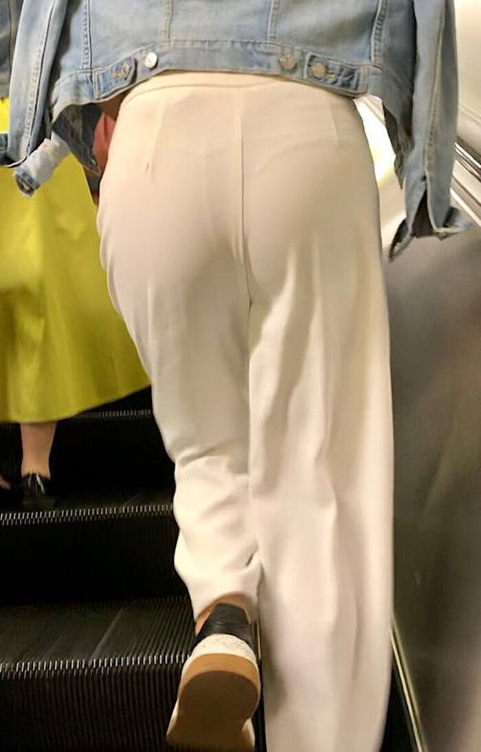 Erotic image of the buttocks with the panty line visible 57th image