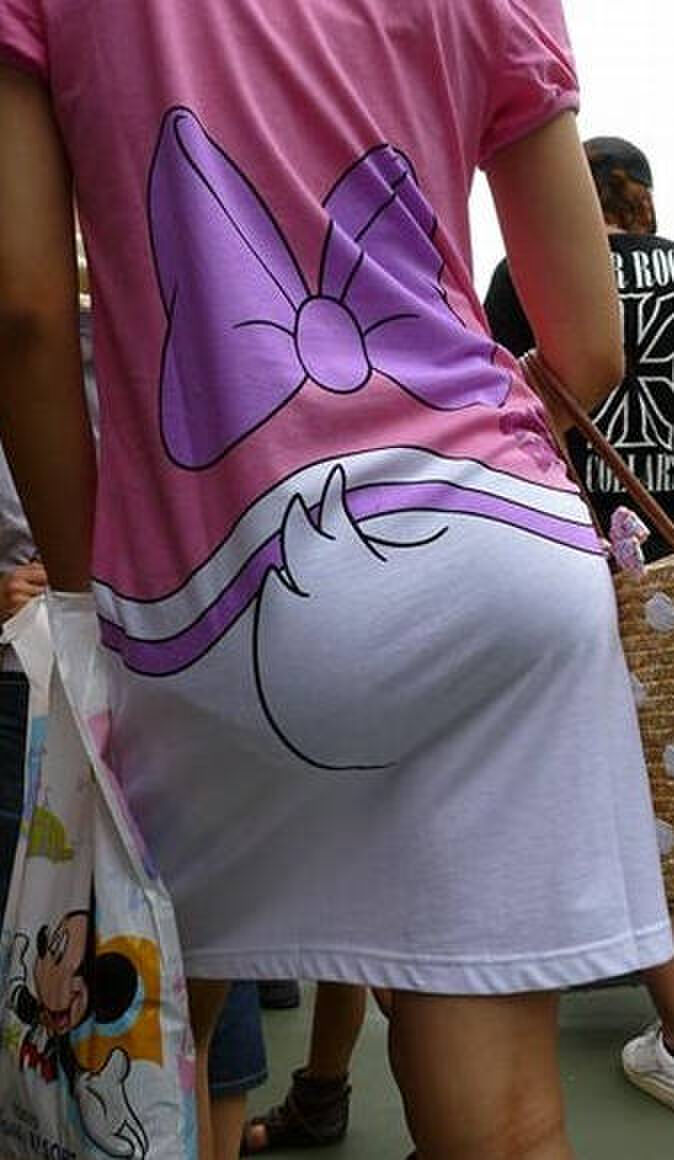 Erotic image of the buttocks with the panty line visible 64th image
