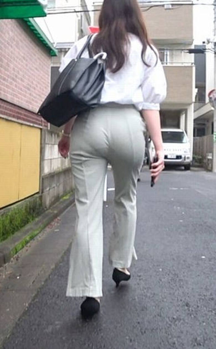 Erotic image of the buttocks with the panty line visible 69th image