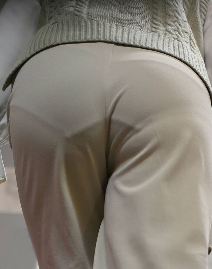 Erotic image of the buttocks with the panty line visible 7th image