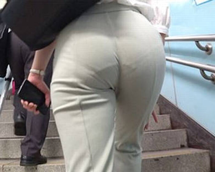 Erotic image of the buttocks with the panty line visible 70th image