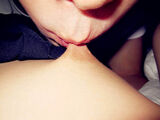 Blissful erotic images of nipple sucking