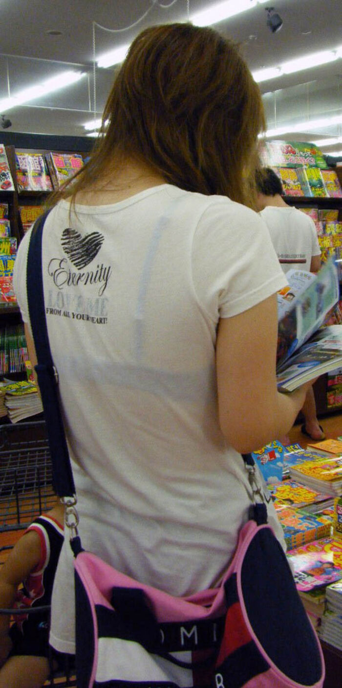 The bra that you can see through is sexy... Erotic images taken in the city that get excited by an amateur's sexy sheer bra 40th image
