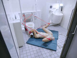 Toilet nude image of naked exposed toilet in a public toilet