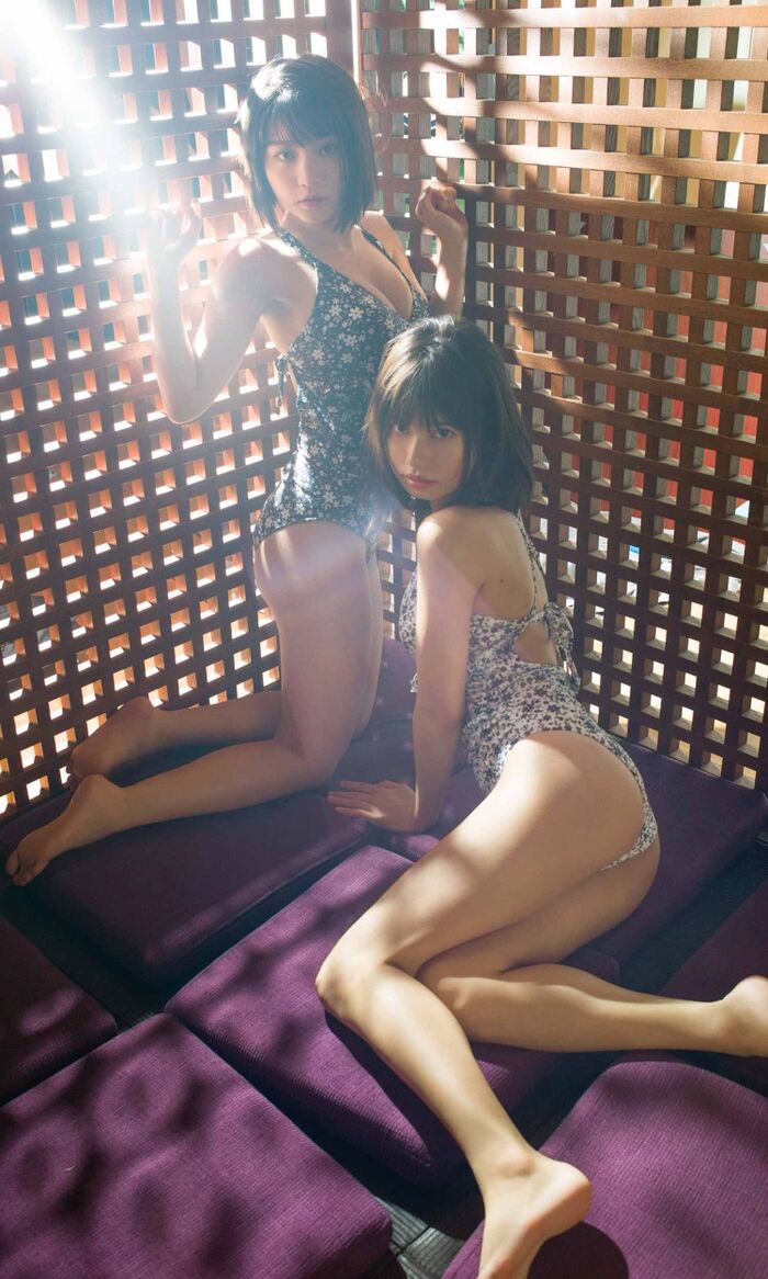 55 Erotic Images of Swimsuit Gravure Erotic Images of Two Idol Nagi Nemoto and Rin Kaname 2022.01.13 0 Idol 48th image