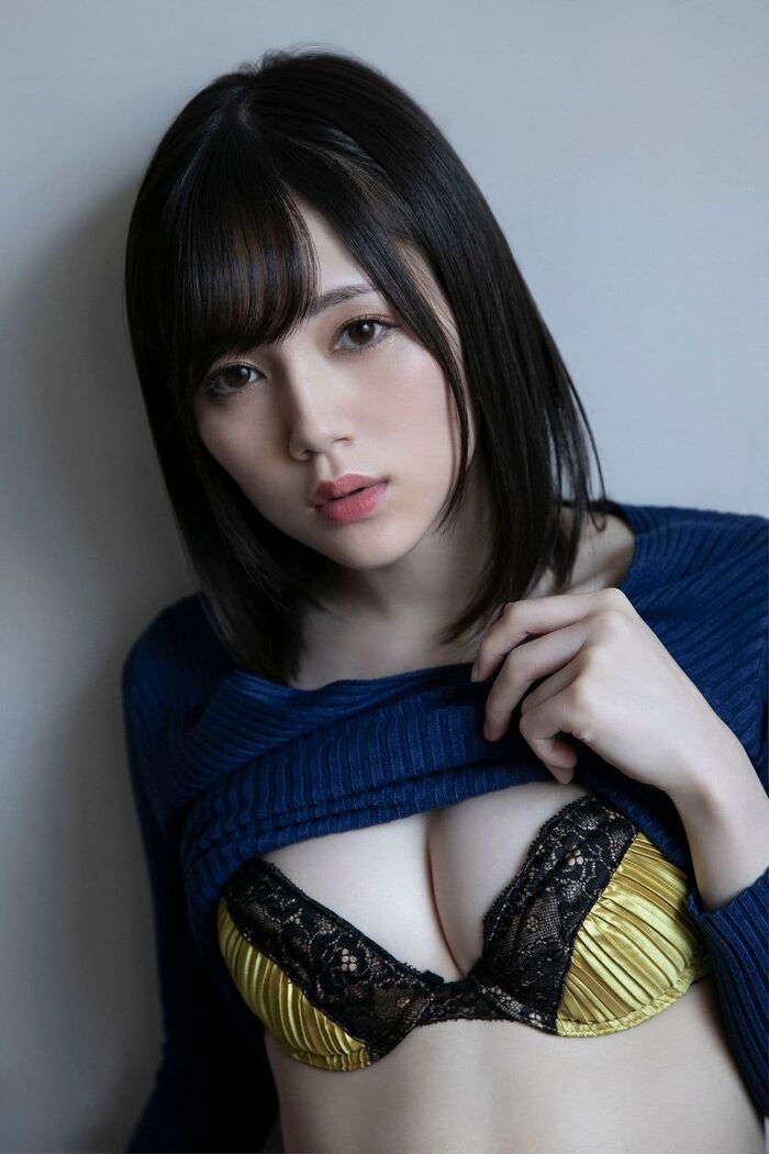 [Remu Suzumori 7] Hair nude image of a slender fair-skinned beauty with an erotic F cup wonderful breasts in a transparent look 53th image