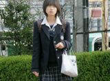 [City shooting JK erotic image] Oh! I wonder if the hymen has not been broken yet www The freshness of a sober high school girl is excited by the city shooting voyeur image
