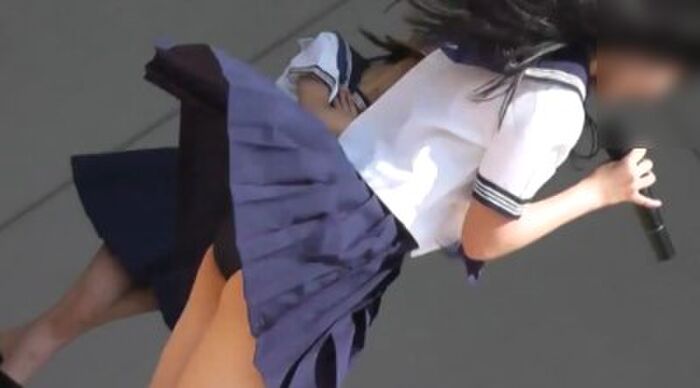 Burtila image! JK that takes measures against panchira with peace of mind even if the skirt is turned up 14th image