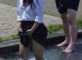 - High school girls in summer clothes are irresistible! Mania recruitment who can understand the eros of such a casual city shooting image www