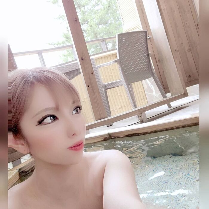 Girls at this time who are up to the bath on SNS 6th image