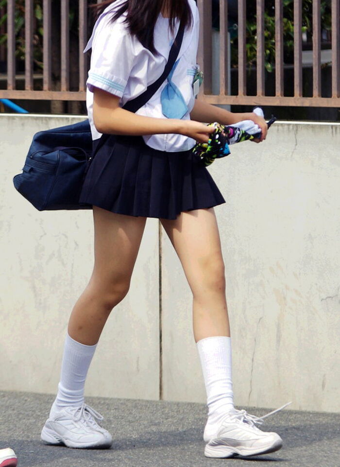 JK's socks are white and white is good school socks erotic image 14th image